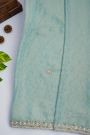 Designer Tissue Sky Blue Saree