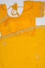 Designer Organza Yellow Saree