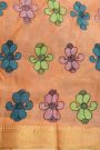 Kalamkari Silk Peach Saree