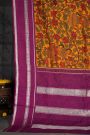 Kalamkari Silk Orange Saree