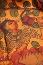 Kalamkari Silk Orange Saree