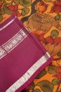 Kalamkari Silk Orange Saree
