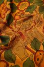 Kalamkari Silk Mustard Saree