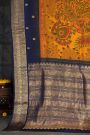 Kalamkari Silk Mustard Saree