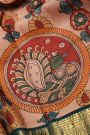 Kalamkari Silk Baby Pink Saree