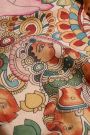Kalamkari Silk Light Pink Saree