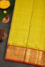 Venkatagiri Silk Mustard  Saree