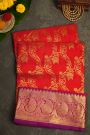Venkatagiri Silk Red Saree