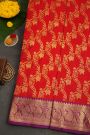 Venkatagiri Silk Red Saree