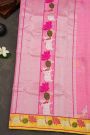 Zari Kota Pink Saree
