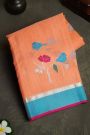 Zari Kota Peach Saree