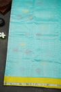 Zari Kota Sky Blue Saree