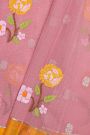Zari Kota Onion Pink Saree