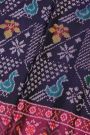 Patola Silk Navy Blue Saree