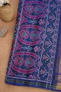 Patola Silk Navy Blue Saree