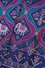 Patola Silk Navy Blue Saree