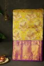 Kancheepuram Silk Yellow Saree