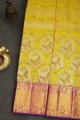 Kancheepuram Silk Yellow Saree