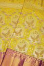 Kancheepuram Silk Yellow Saree