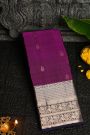 Kancheepuram Silk Dark Purple Saree