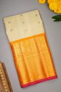 Gadwal Silk Off White Saree