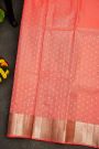 Kancheepuram Silk Peach Saree