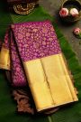 Kancheepuram Silk Violet Saree