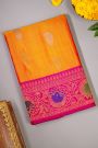 Gadwal Silk Orange Saree