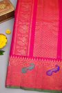 Gadwal Silk Rani Pink Saree