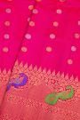 Gadwal Silk Rani Pink Saree