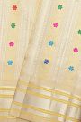 Gadwal Silk Cream Saree