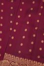 Gadwal Silk Dark Maroon Saree