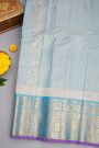 Gadwal Silk Sky Blue Saree