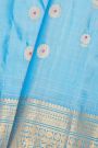 Gadwal Silk Sky Blue Saree