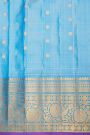 Gadwal Silk Sky Blue Saree