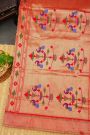 Paithani Silk Cream Saree