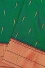 Paithani Silk Bottle Green Saree