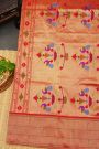 Paithani Silk Red Saree