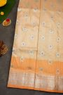 Venkatagiri Silk Light Orange Saree