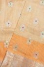 Venkatagiri Silk Light Orange Saree