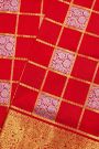 Venkatagiri Silk Red Saree