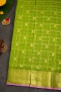 Venkatagiri Silk Parrot Green Saree