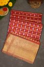 Venkatagiri Silk Red Saree