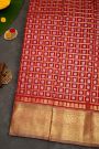 Venkatagiri Silk Red Saree