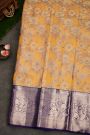 Kancheepuram Silk Orange Saree