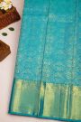 Kancheepuram Silk Sea Blue Saree