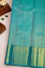 Kancheepuram Silk Sea Blue Saree
