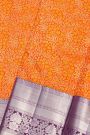 Kancheepuram Silk Orange Saree