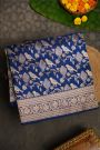 Banarasi Silk Navy Blue Saree