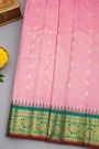 Gadwal Silk Baby Pink Saree
